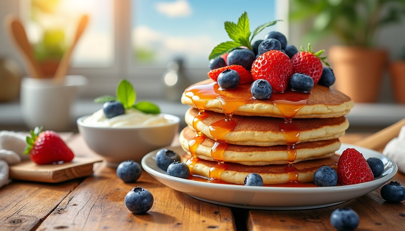 découvrez notre recette de pancakes à la whey protéine, idéale pour un petit déjeuner à la fois délicieux et nutritif. offrez à votre corps l'énergie nécessaire pour bien commencer la journée avec des ingrédients sains et savoureux.