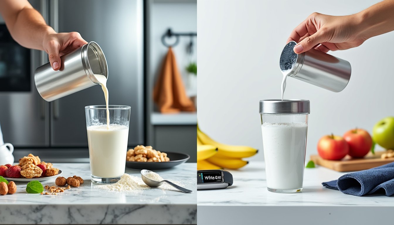 découvrez les meilleures pratiques pour mélanger votre whey protéine : lait ou eau ? explorez les avantages et inconvénients de chaque option pour optimiser vos résultats sportifs et améliorer votre consommation protéique.