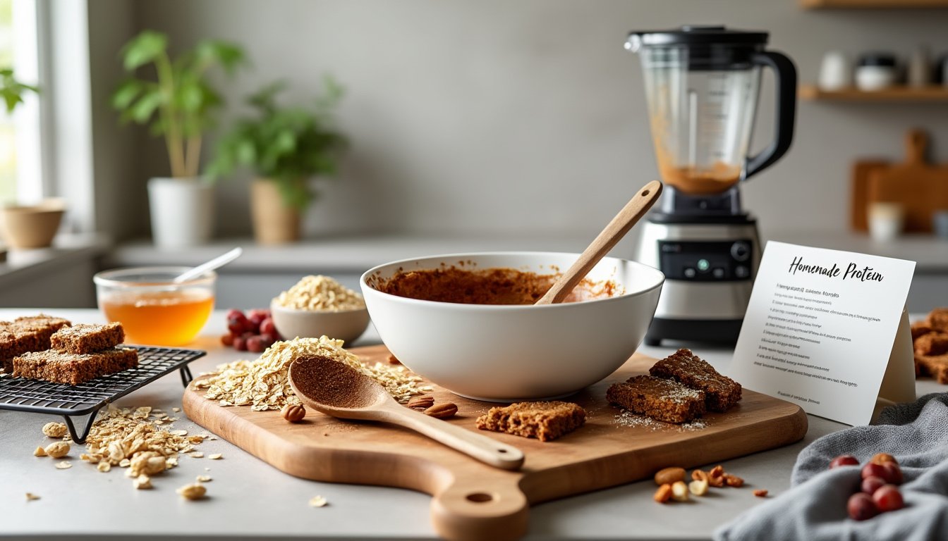 découvrez comment préparer des barres protéinées maison avec notre recette facile et saine. idéales pour un en-cas nutritif, apprenez à les personnaliser selon vos goûts tout en faisant le plein d'énergie!